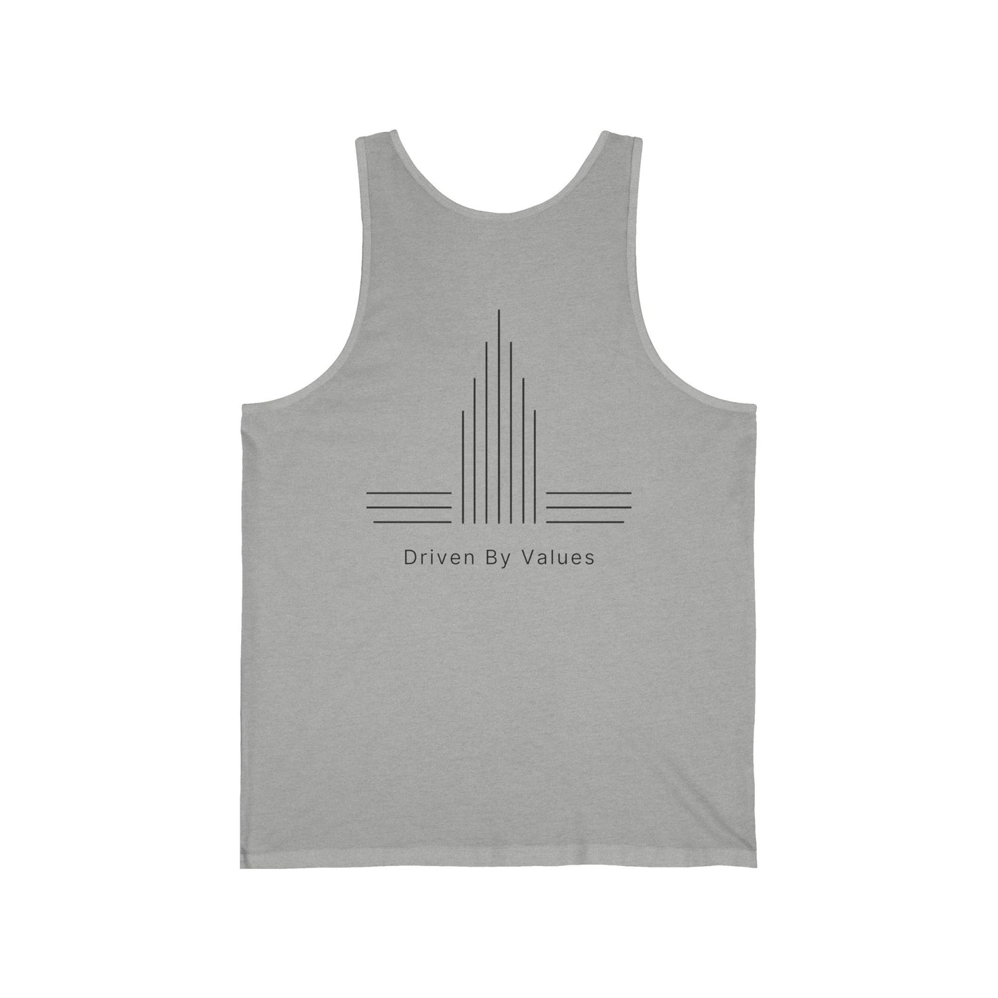 Unisex Minimal Black Tank Top — Relaxed Graphic Jersey Tank