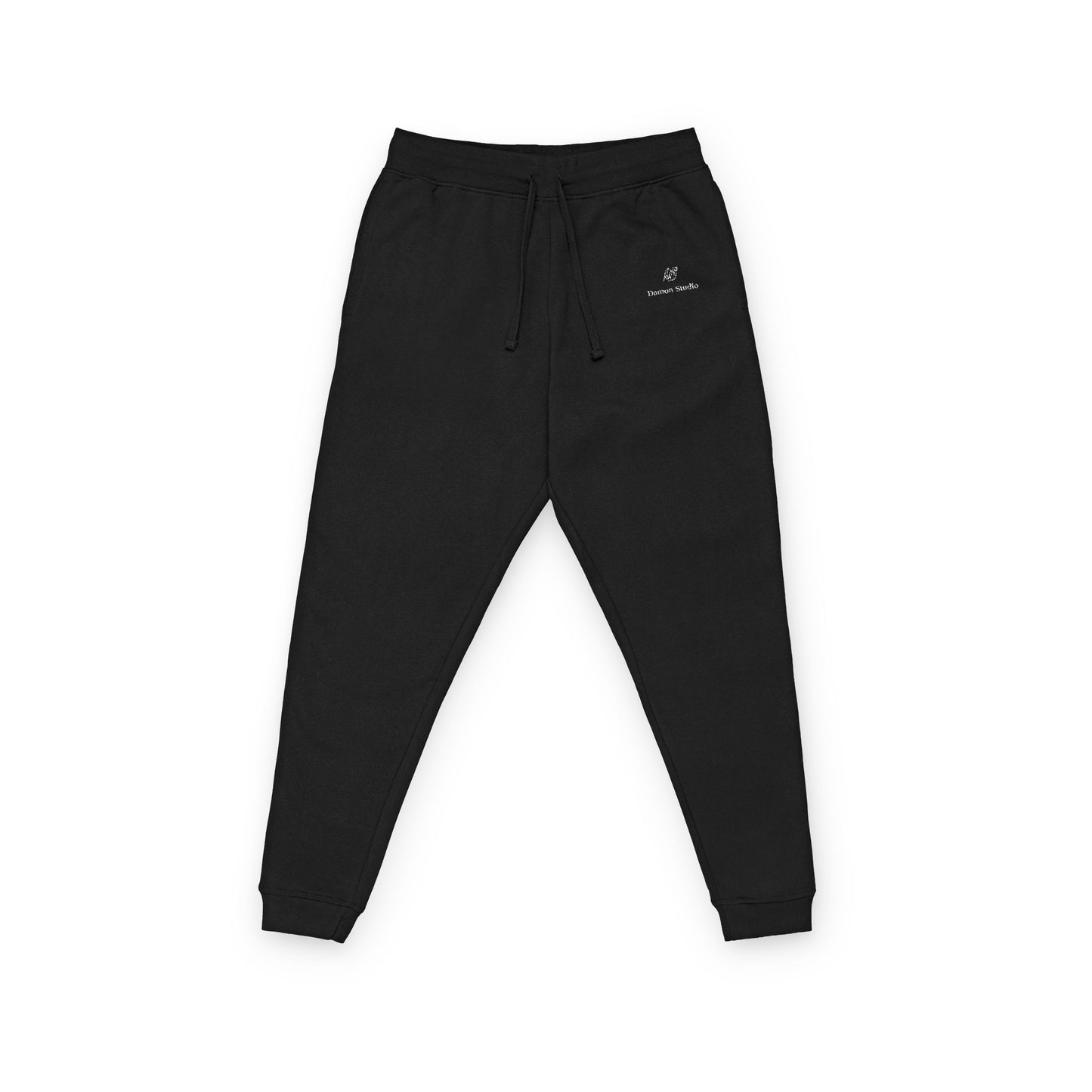 Embroidered Minimal Script Fleece Joggers