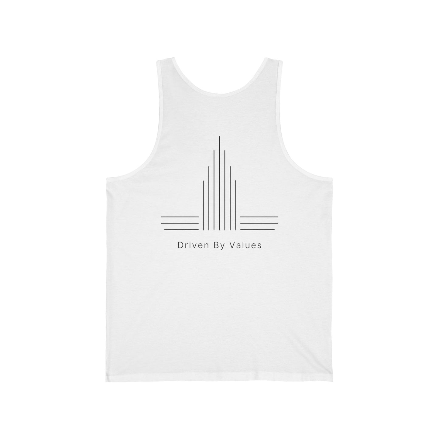 Unisex Minimal Black Tank Top — Relaxed Graphic Jersey Tank