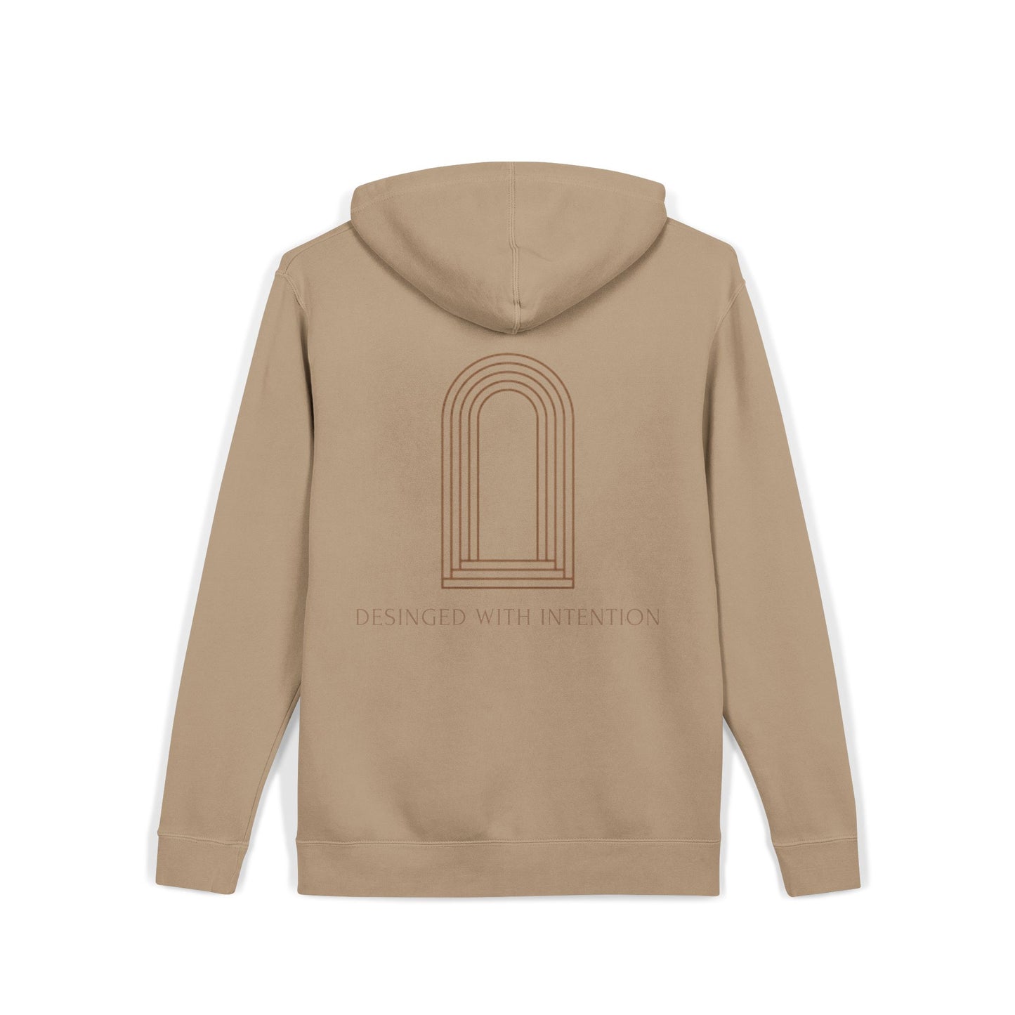 Unisex Hoodie — Designed With Intention Pigment-Dyed Arch Hoodie