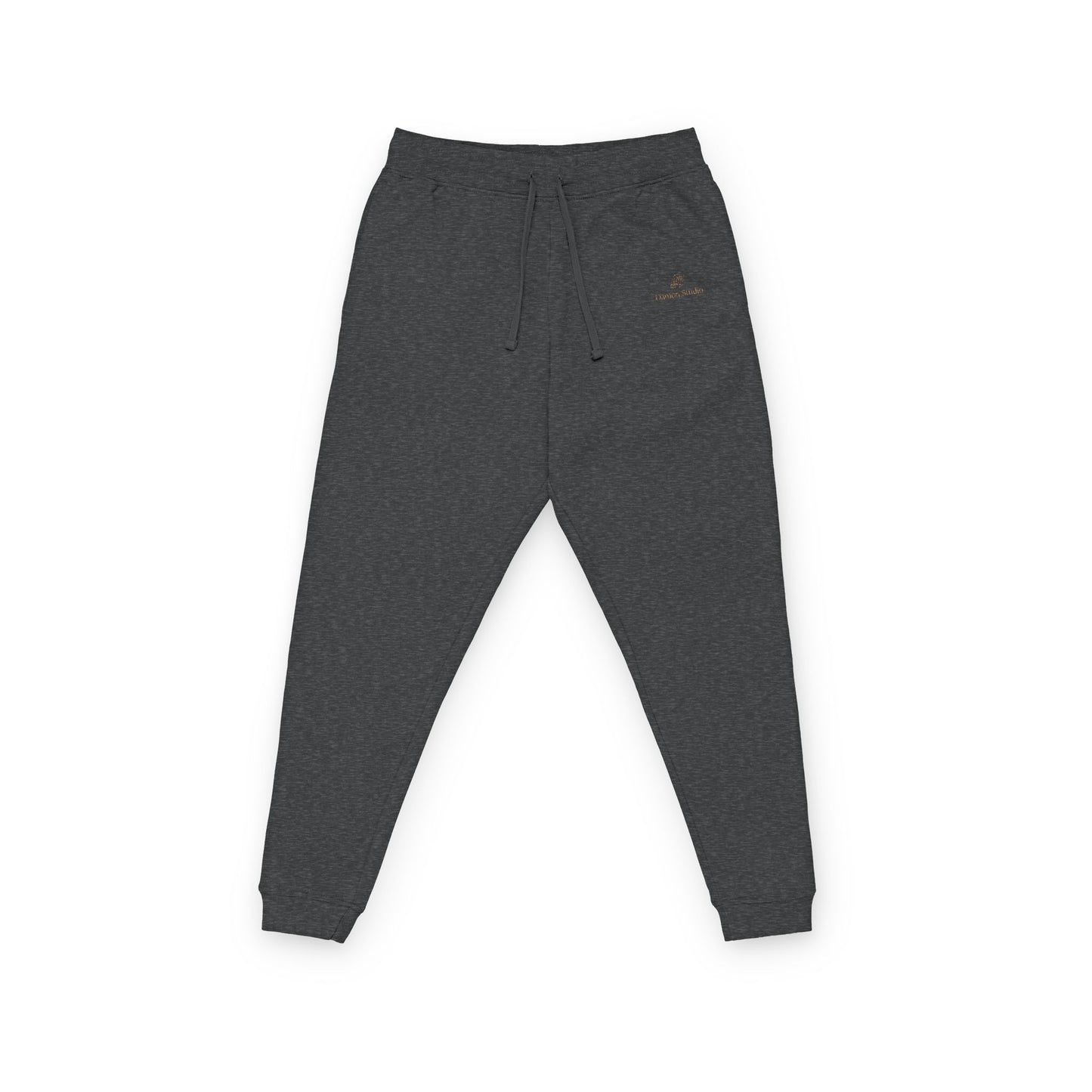 Embroidered Minimal Script Fleece Joggers