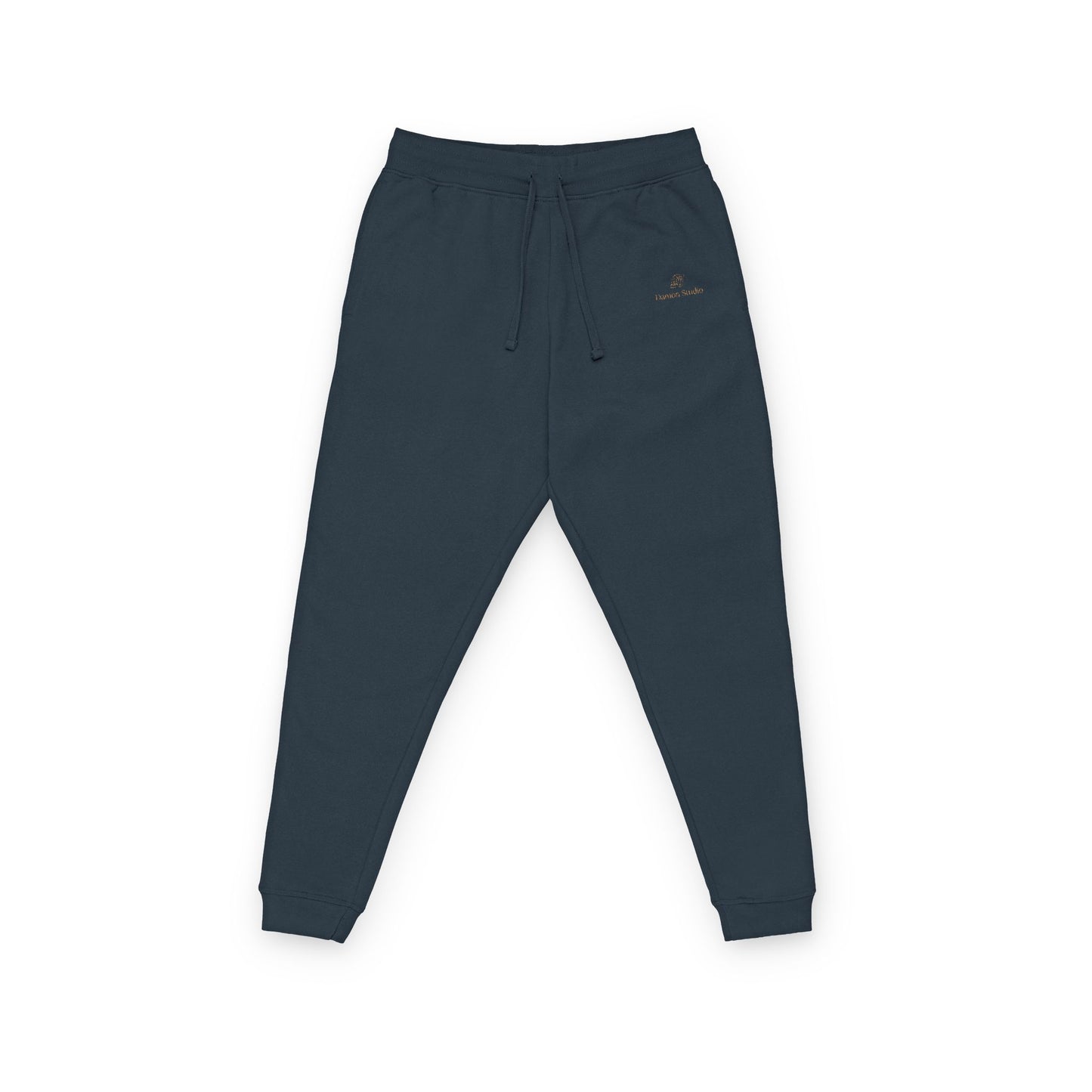 Embroidered Minimal Script Fleece Joggers