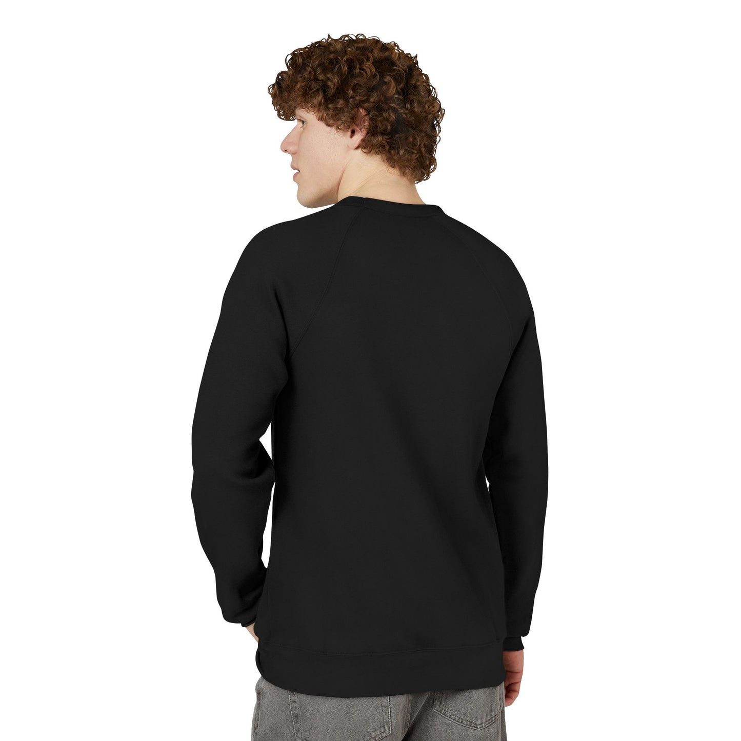 Minimal Black Raglan Sweatshirt