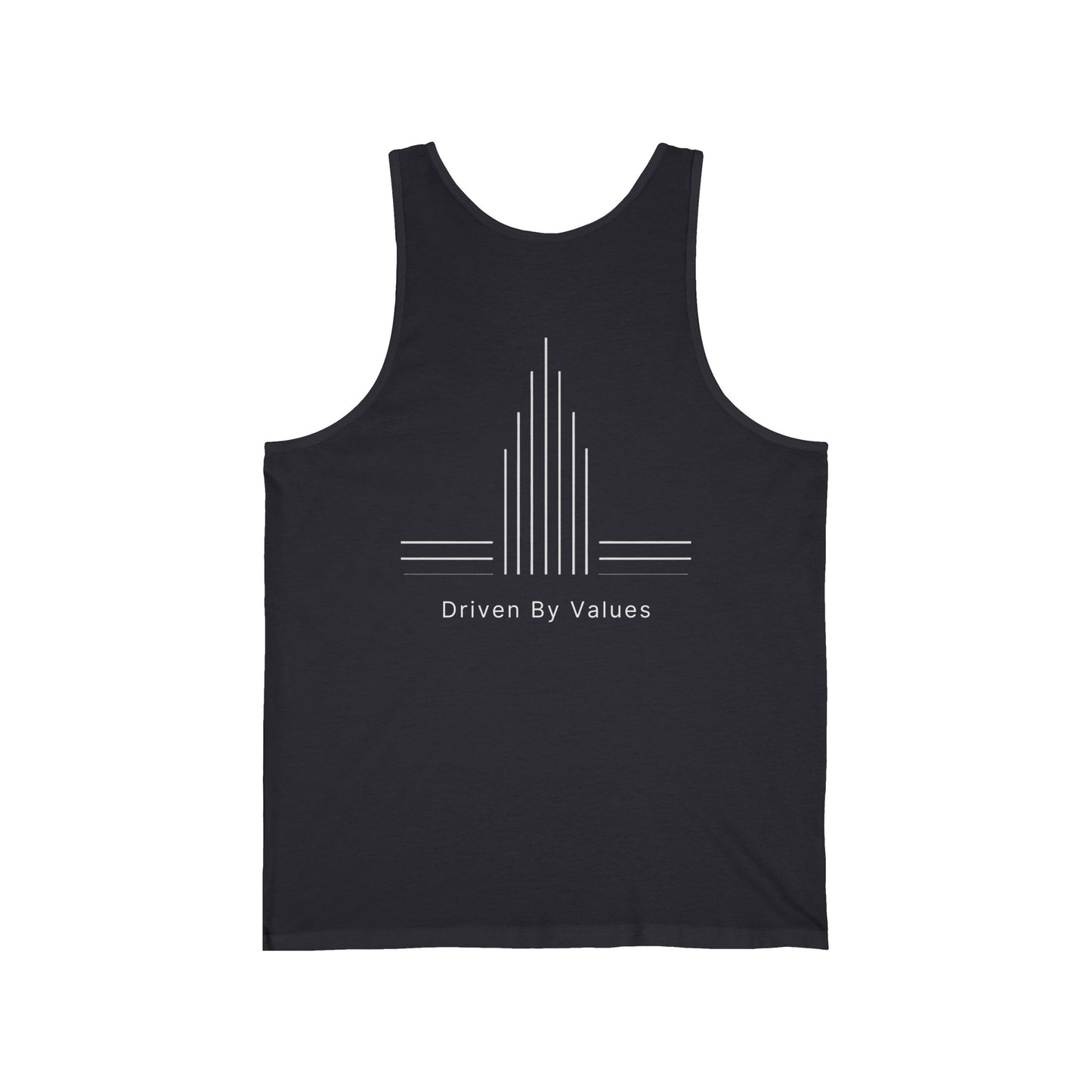 Unisex Minimal Black Tank Top — Relaxed Graphic Jersey Tank