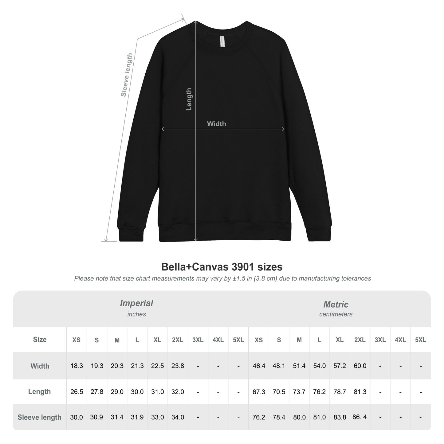 Minimal Black Raglan Sweatshirt — Subtle 'Unseen Thoughts' Chest Embroidery