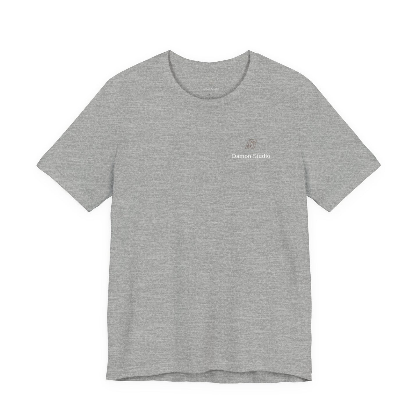 Minimal 'Damon Studio' Logo Tee — Black Graphic T-Shirt