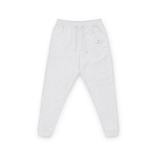 Embroidered Minimal Script Fleece Joggers