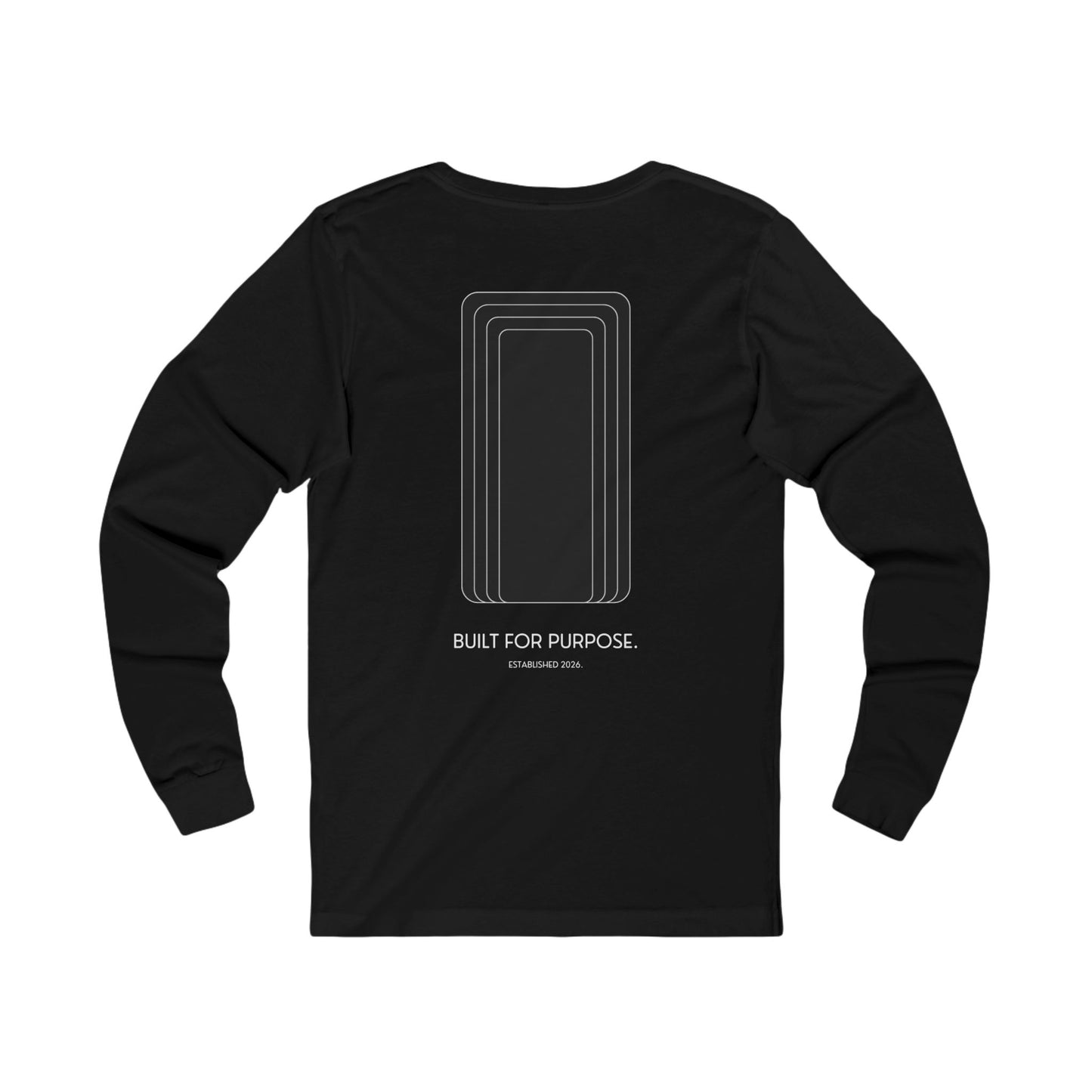 Long Sleeve Tee — Minimal Pocket Logo Chest