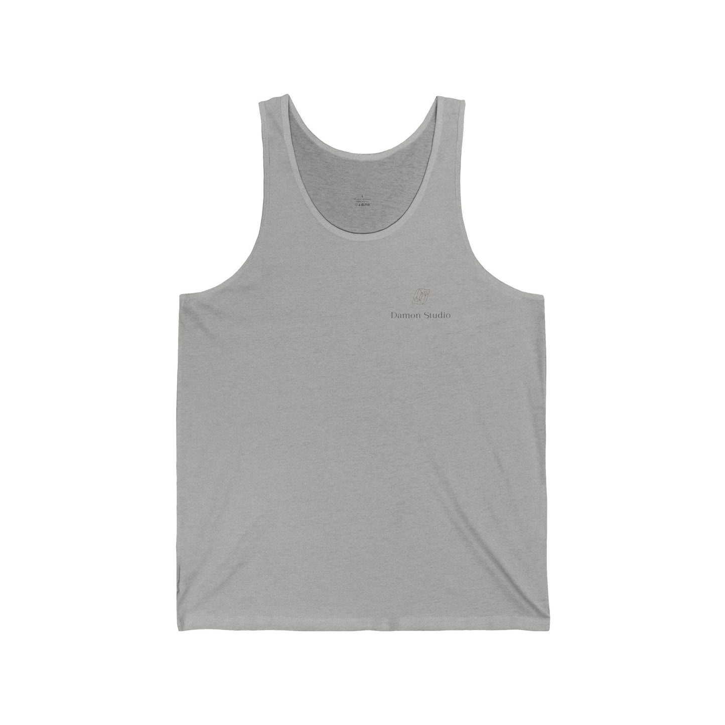 Unisex Minimal Black Tank Top — Relaxed Graphic Jersey Tank